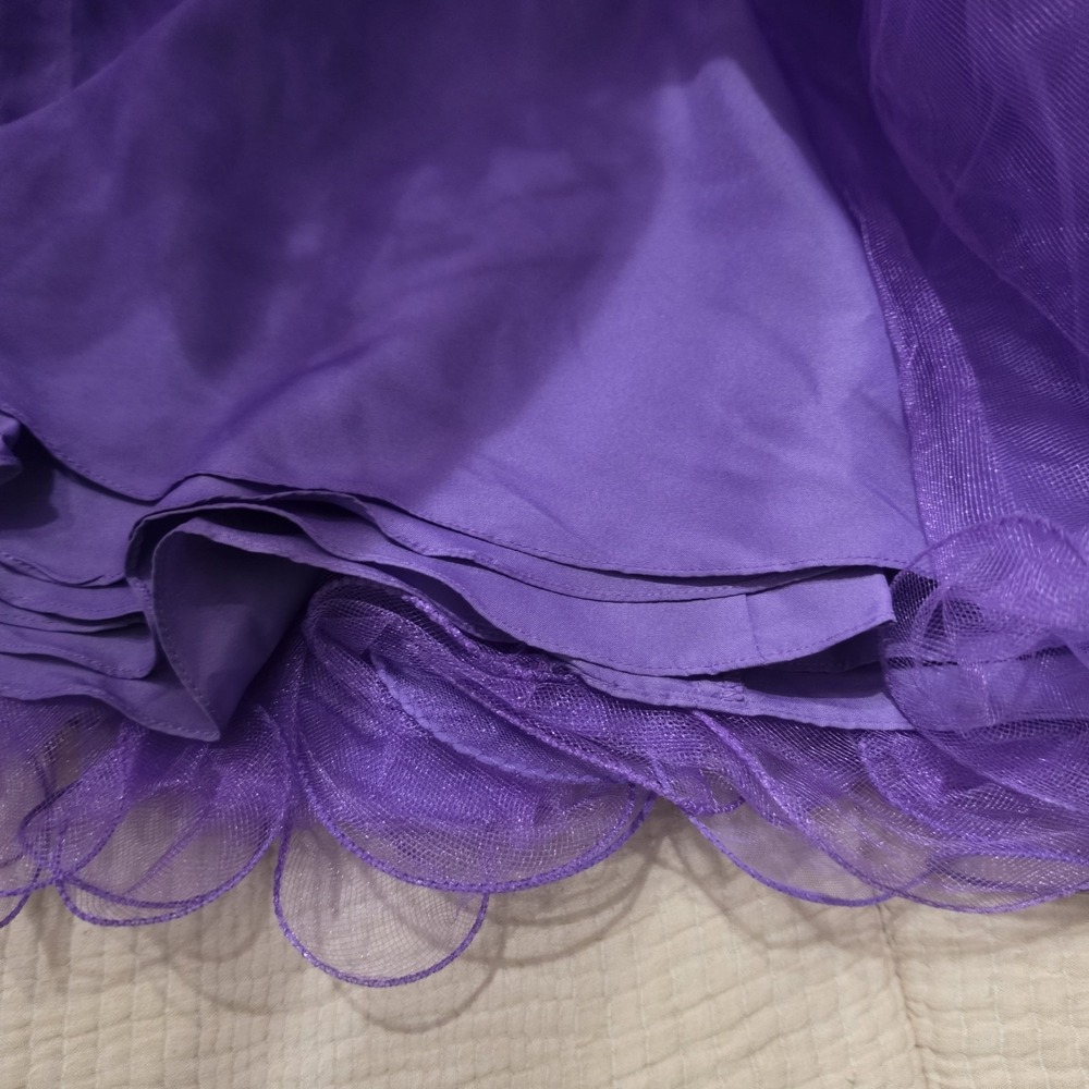 Sherri Hill Prom Cocktail Social Dress Size‎ 8 Jeweled Embellished Ruffles - Picture 3 of 16